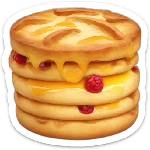 Breakfast pastry sticker