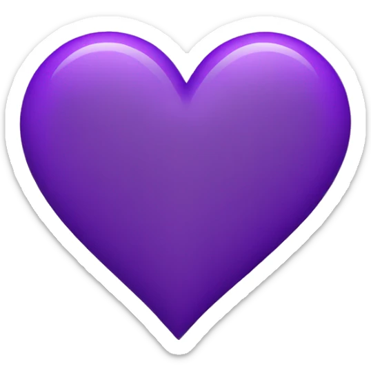 Heart purple  sticker