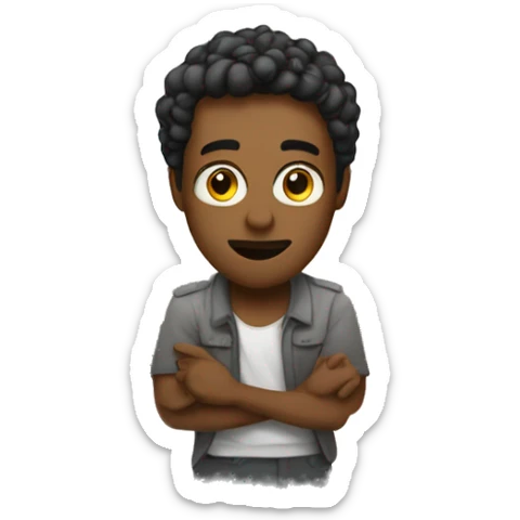 graphic designer in a hot room in the middle of the su sticker