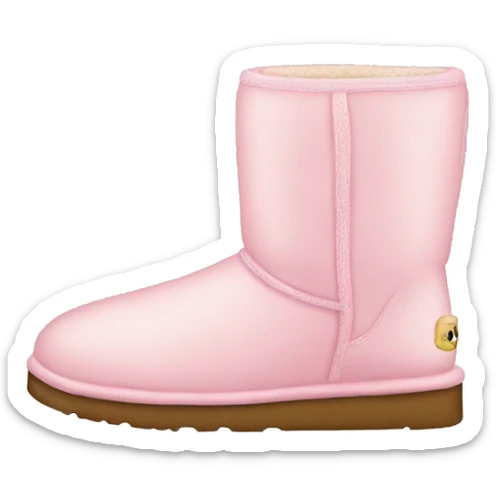 light pink uggs sticker