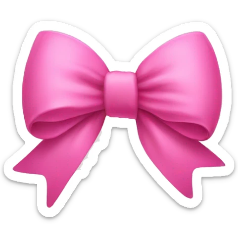 pink bow sticker
