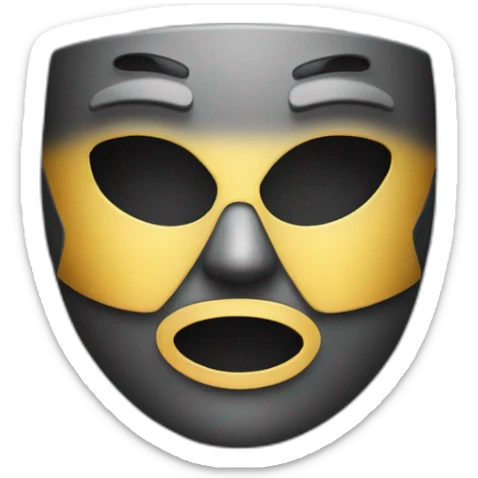 Maske mit Reißverschluss sticker