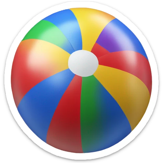 Beach ball sticker