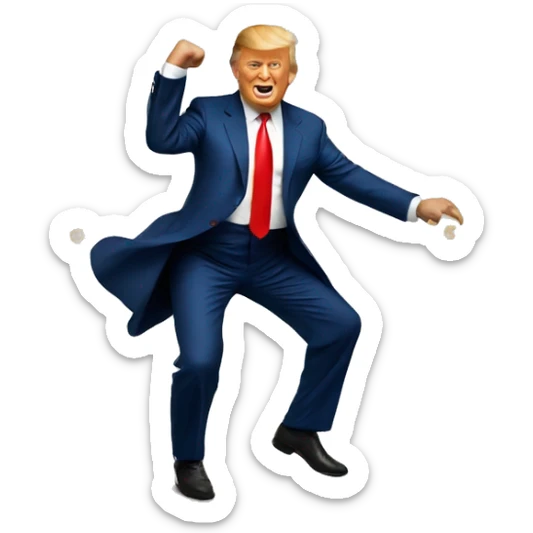 Trump dancing sticker