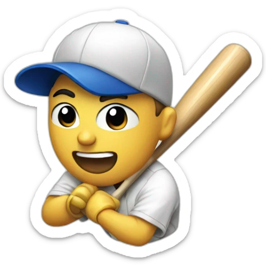 Baseball sticker