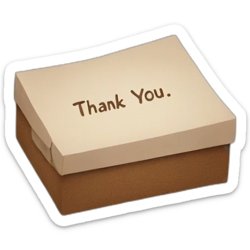 thank you sticker