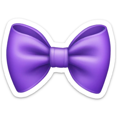 Purple bow sticker