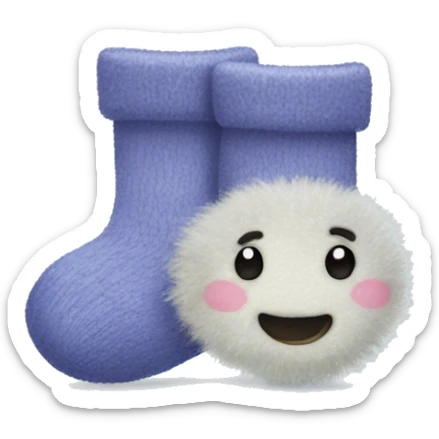 fuzzy socks sticker