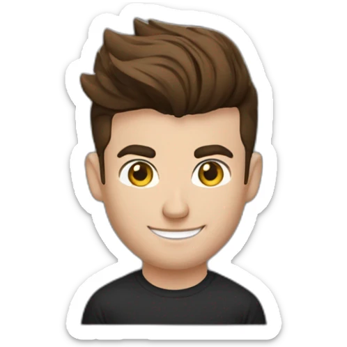 Mason mount, Cristiano Ronaldo, Matt Bomer 30 year old product designer with stubble and mustache in a black tshirt with broad shoulders profile photo sticker