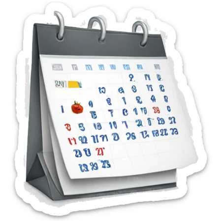 calendar sticker