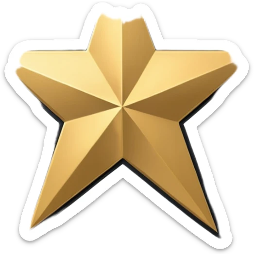 a star in Hollywood Walk of Fame sticker