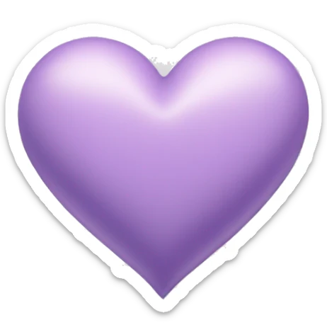 Pastel Purple Heart  sticker