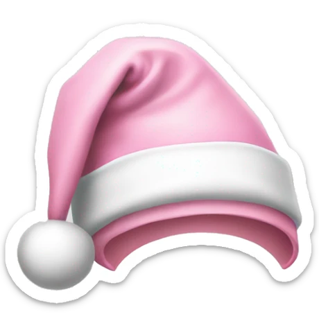 light pink santa hat sticker