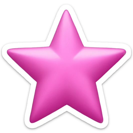 star pink sticker