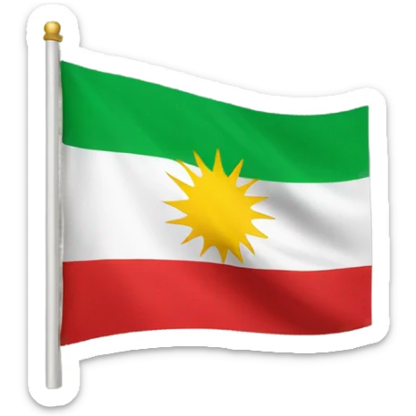 Kurdistan flag sticker