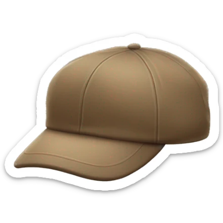 cap with a cloth on the side sticker