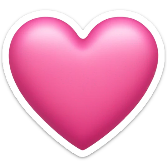 Pink heart sticker