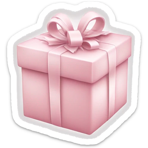 Light pink Christmas gifts under a white Christmas tree  sticker
