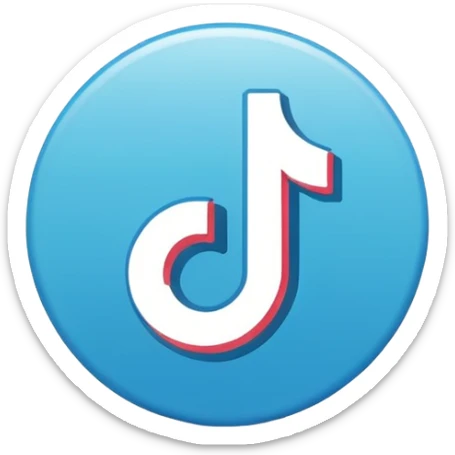 Créame un emoji que sea el logotipo de  verificacion de tiktok sticker