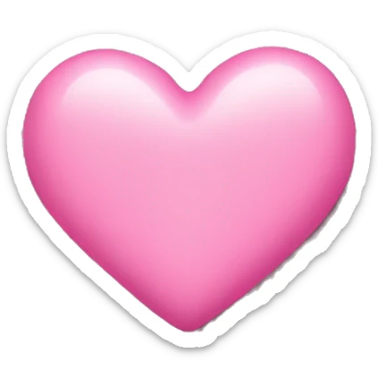 pink heart sticker