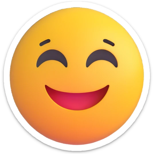 colorful 3D circular emoji with the word 'imádom' in the center in a modern font sticker