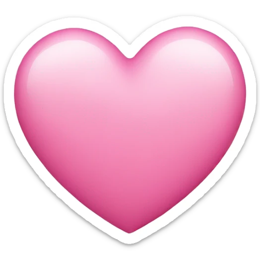 Pink heart sticker
