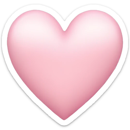Light pink heart  sticker