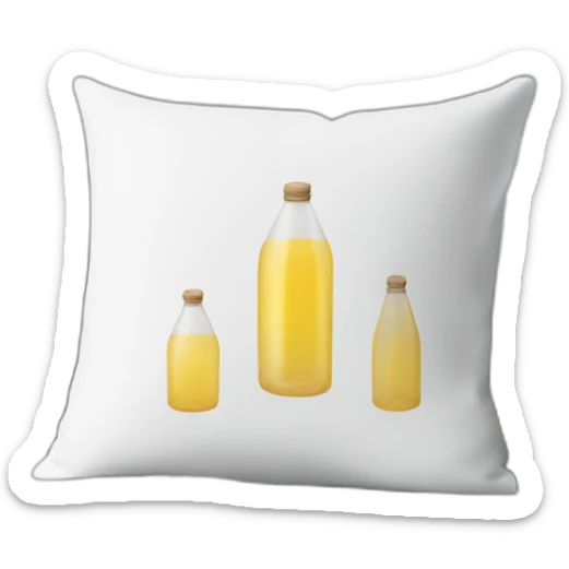 Pillow bottle sticker