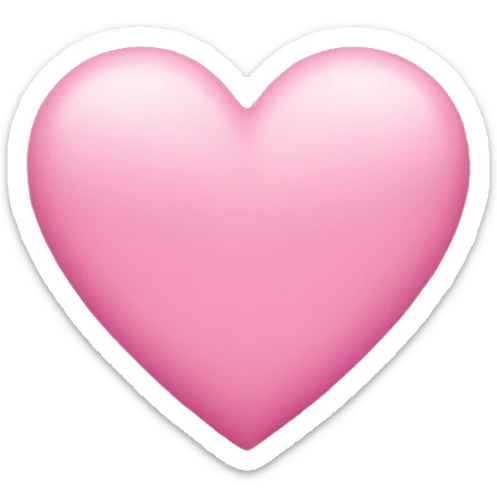 Pink heart sticker