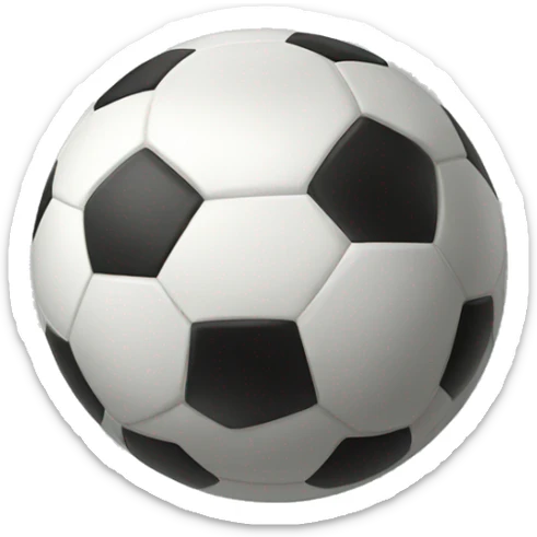 Soccer ball sticker