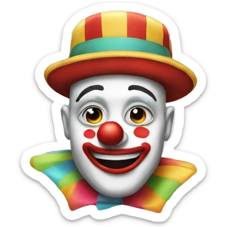 Clown sticker
