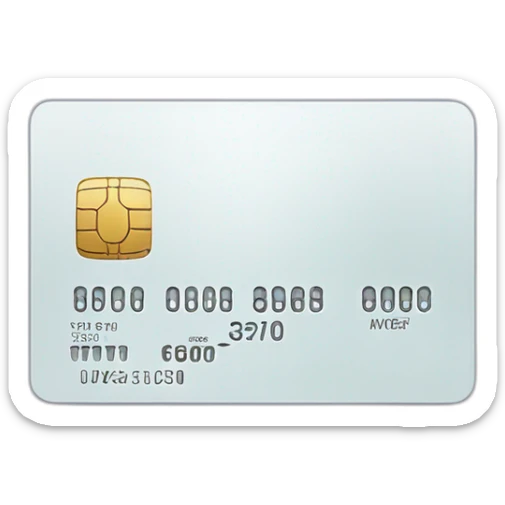 credit card sticker