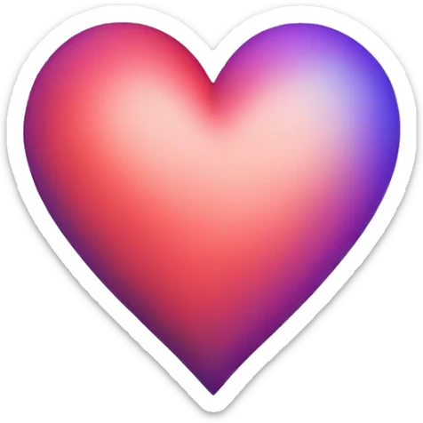 Colored Heart sticker