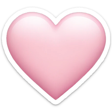 Baby pink heart sticker