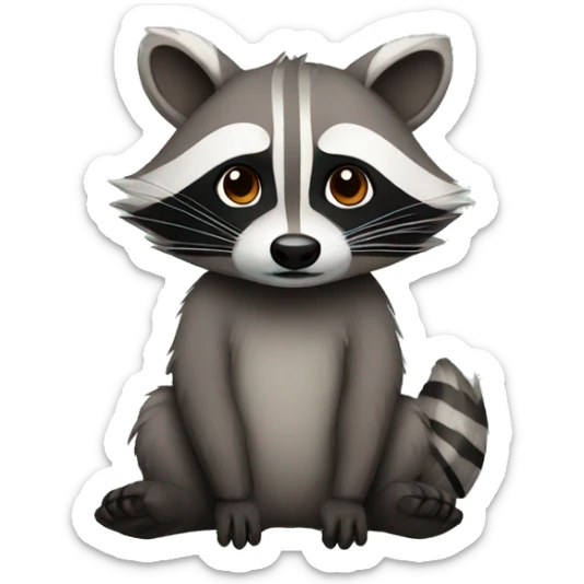 Raccoon sticker