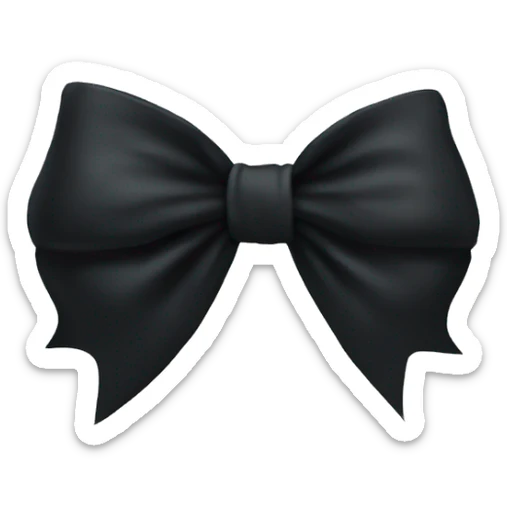 black bow sticker