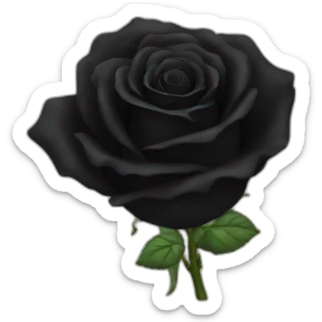 Black roses sticker