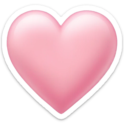 Baby pink heart sticker