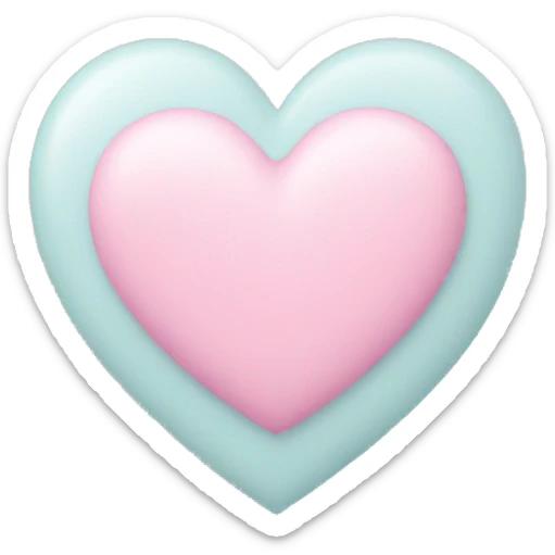 Pastel heart sticker