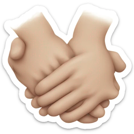 Holding hands sticker