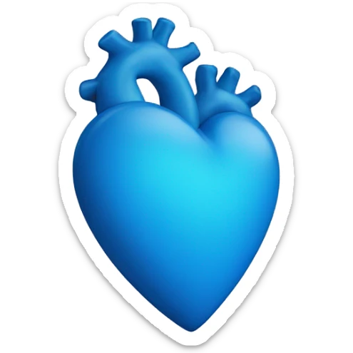 blue heart sticker