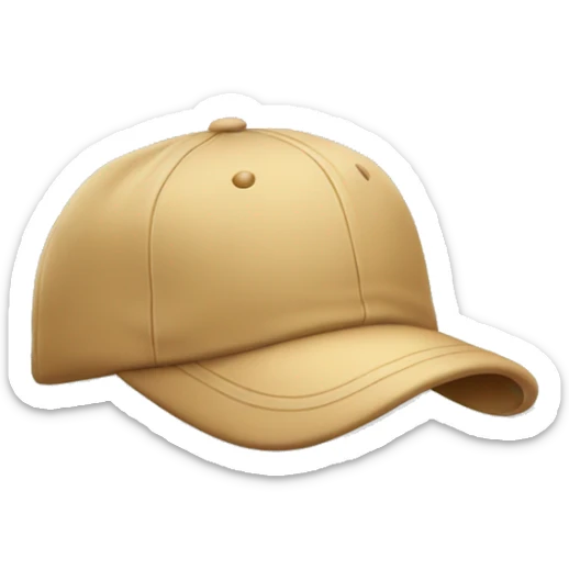 cap with a cloth on the side sticker