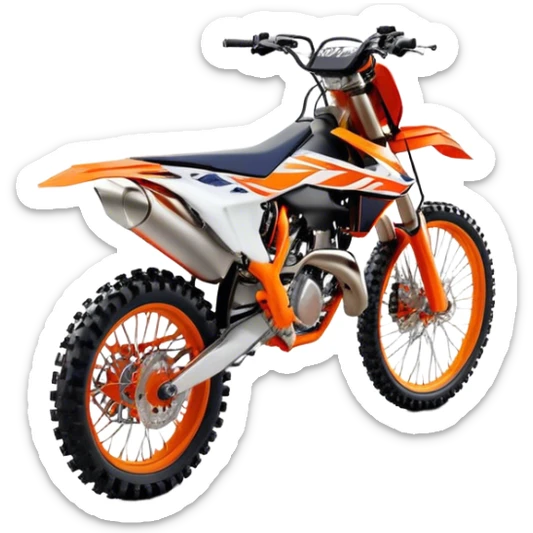 KTM Dirtbike - KTM 250 SX (Model Year: 2021) (Iconic colour: Orange) sticker