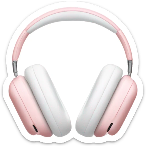 light pink airpods max headphones sticker