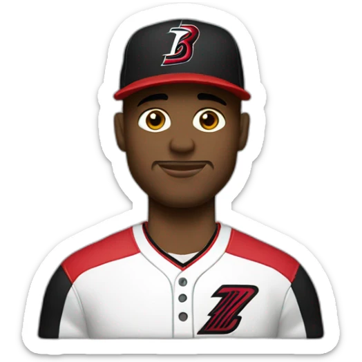 Homme avec coupe casquette qui joue au portland blazers sticker