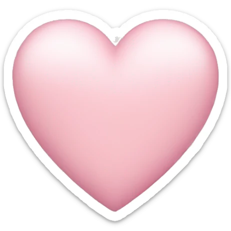 Light pink heart sticker