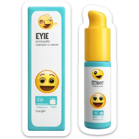eye cream bottle with label sticker