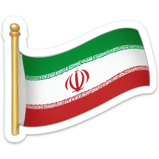 iran flag sticker