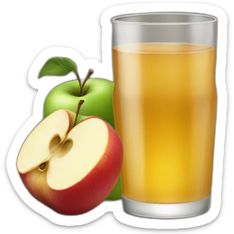 apple juice sticker
