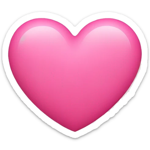 pink heart sticker
